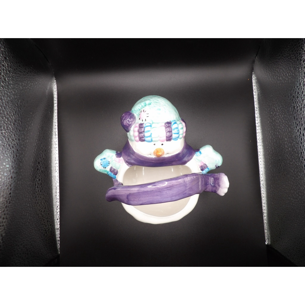 Designpac Inc. Snowman Basket - White and Purple